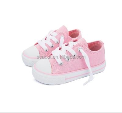 China 2018 latest girls pink color canvas lace up empty shoes manufacturers and suppliers china canvas shoes for sale