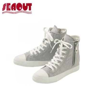 China 2017 new design sports lace up canvas shoes for woman for sale