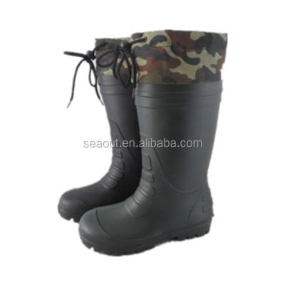 China Very light and comfortable anti-skid material odor style excellent new man did not heel rain boots for sale