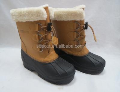 China SNOW BOOTS high quality TPR outsole PU winter shoes / upper snow boots for sale