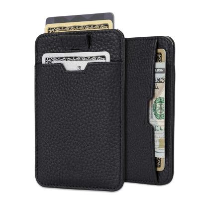 China 2021 fashion leather men's best-selling wallet with RFID protection ultra-thin card holder for sale