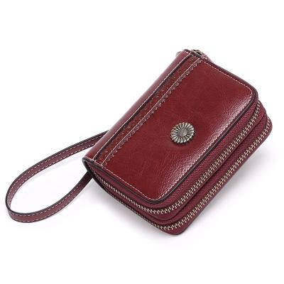 China New Fashion Coin Purse Women Mini Money Pouch Genuine Leather Card Holder for sale