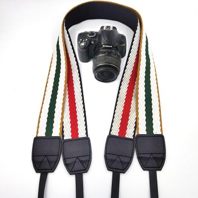 China Camera Photography Multi Color Canvas Stripe Flexible SLR Camera Strap Hanging Customization, Decompression Camera Strap, Photography Strap Production Camera Straps for sale