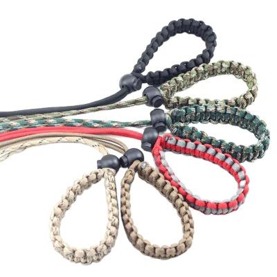 China Multi Color Flexible Camera Photography Hanging Polyester Custom Hand - Woven Made Umbrella Quick Rope Wrist Strap for sale