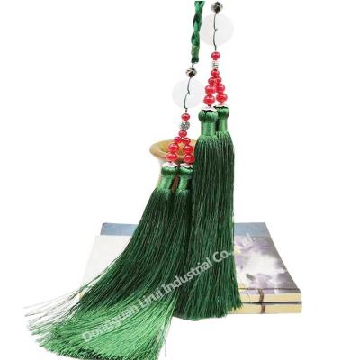 China Jade style longest tassel pendant high-grade woven woven belt headband antique Chinese exquisite hanging accessories waist hanging for sale