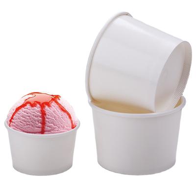 China Disposable Disposable Paper Ice Cream Bowl Maker Custom Paper Cups For Ice Cream for sale