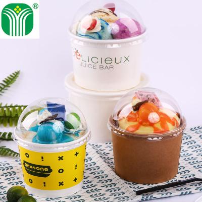 China Wholesale Custom Disposable Frozen Yogurt Paper Cups for sale