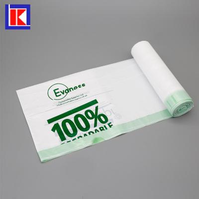 China Non Toxic Eco - Friendly Disposable Biodegradable Enironment Cornstarch Cassava Bag for sale