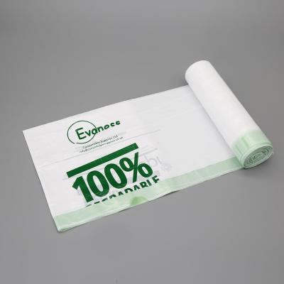 China Disposable Plastic Bag Carry Shopping Bag Biodegradable Corn Starch Compostable Packaging Bag for sale