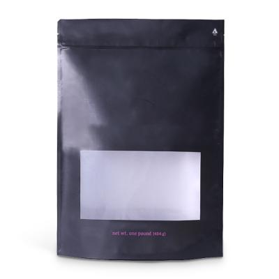 China Custom Resealable Moisture Proof Stand Up Pouch Bag With Zipper And Clear Window for sale