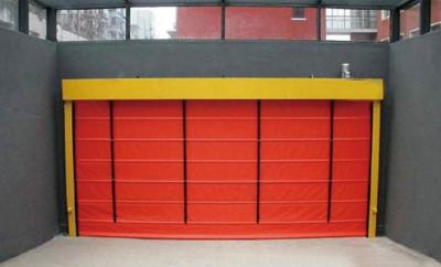 China High Speed Security Garage Door Rolling Rapid Roll Up Fast Roller Shutter met 100W Power Te koop