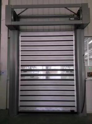 China Aluminum Alloy Fast Roll up Shutter Warehouse Wind Shield Automatic Door for Durable for sale