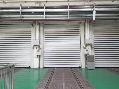 China Output Torque 1000N Alloy High Speed Rolling up Fast Roller Shutter Spiral Warehouse Door for sale