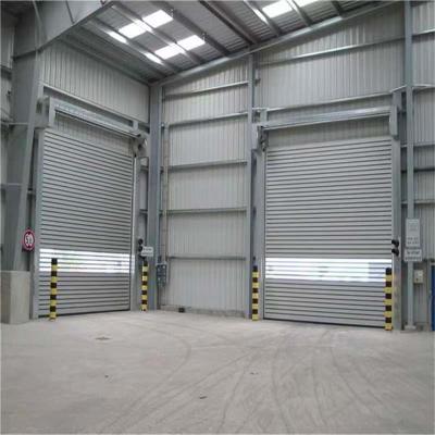 China Fast Rolling up High Speed Garage Door with Aluminum Alloy Curtain Thickness 0.8-1.5 mm for sale