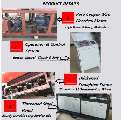 China Industrial Rebar Straighten and Cutting Machine for 2500*800*1350mm Bars for sale