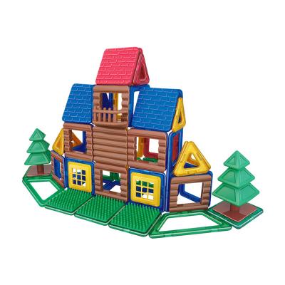 China Building Toy High Quality Construction Toys 66pcs Block Magnets Note Play House For Kids Magnetic Building Block Sets for sale