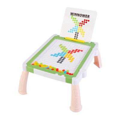 China Cognitive Educational Drawing Toys Colorful Puzzle Children Doodle Board Magpad Magnetic Drawing Toy for sale