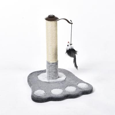 China Small Tree / Tower With Sustainable Sisal And OEM Cat Scratcher Play With Mouse Toys , Scratch Resistant for sale