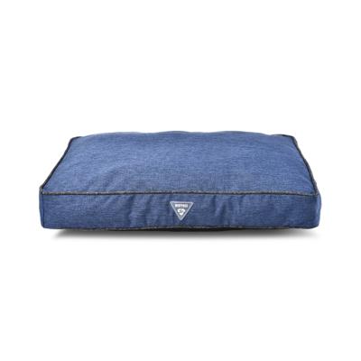 China Jacquard Cooling Blue Imitated Canvas Pet Mat Eco Friendly Comfortable Dog Bed for sale