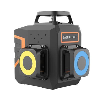 China Green Lazer Beam Laser Cross 12 Self Level Lines Leveling 360 Degree Machine Tool 80*80*80mm Auto 3d Laser Level for sale