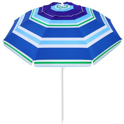 China Traditional Push Button Tilt and Carry Bag Windproof Portable 50+ UV Protection Patio Umbrella for Outdoor Garden Beach for sale