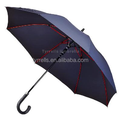 China Professional Open Wear-resistant Straight Umbrella RPET Minimalist 8 Axle Fiberglass Ribs Metal Windproof Cloth for sale