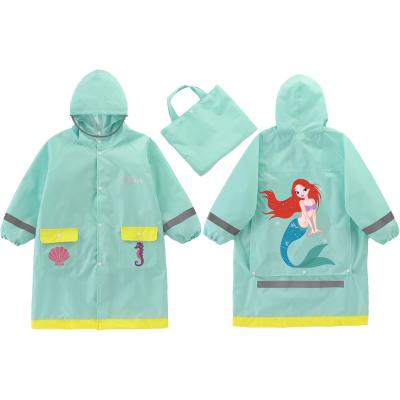 China Bachelor Raincoats Kids Raincoat Wholesale High Quality High Quality Oldest Child Reusable Custom Poncho Bagpack Children Raincoat Boy Girl Kids Dinosaur Design for sale