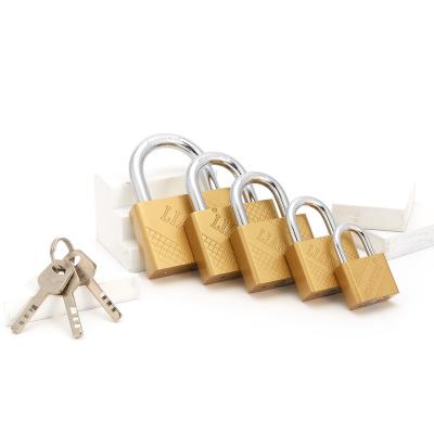 China 30 Mm Short Shackle Iron Sets Shape Padlocks Gold Heart Top Quality Brass Heavy Duty Padlocks Same Keyed for sale