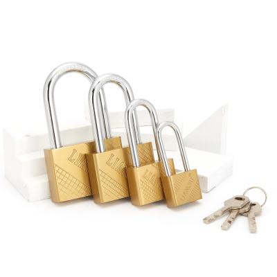 China Iron Sets 40mm Long Shackle Shape To Mimic Brass Padlock Beginners Padlock Protector Home Nice Padlocks for sale