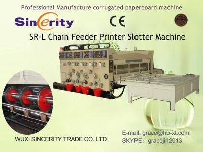 China Printing Slotting Corrugated Carton Box Making Machine Semi Automatic for sale