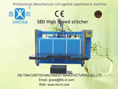 China High Speed Folding Gluer Machine , Semi Automatic Stitching Machine for sale