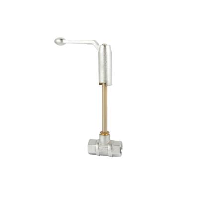 China General 1/2”-1” Shutoff Valve (Through Shut-Off Valve) Metal Brass Polishing Outside Handle With Drain Valve for sale