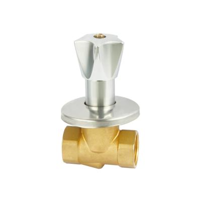 China General Manual Brass Concealed Stop Valve For Bathroom for sale