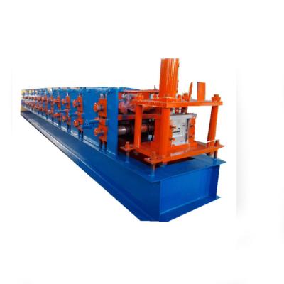 China High efficiency hydraulic galvanized purlin profile production line hat channel roll forming machine zu verkaufen