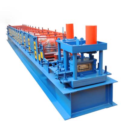 China Punching function C shape steel metal purlin roll forming machine for lip channel for sale