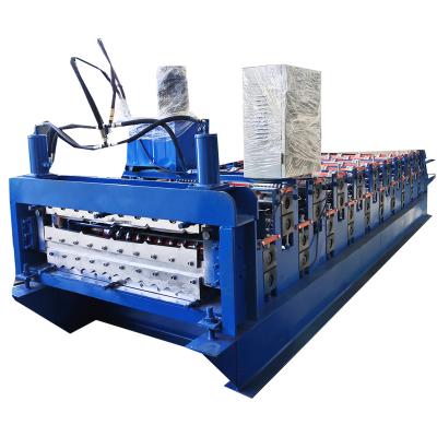 China roof making machine double layer roll forming building roof making machine zu verkaufen