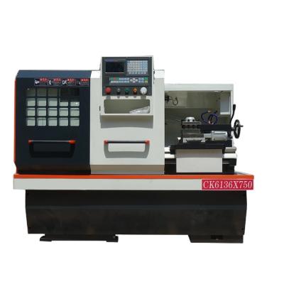 China 750mm automatic flat bed cnc lathe machine CK6140 with GSK Controller for metal turning for sale