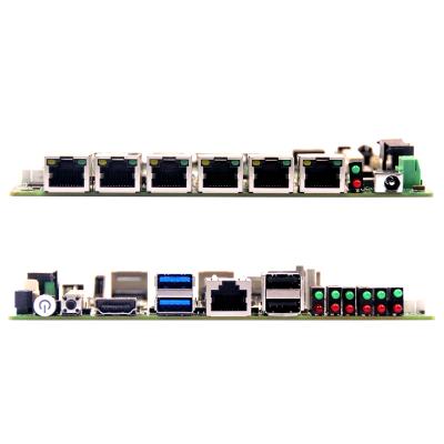 China Server Haswell Piesia Firewall Motherboard Mobile Graphics Card With 6 Lan Ports Firewall Motherboard For Intel for sale