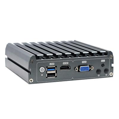 China atom j1900 mini PC dr3 VGA 4 LAN 2 USB 4 LAN 2 USB 4 network card 2.5G mini industrial game personal computer pc for sale