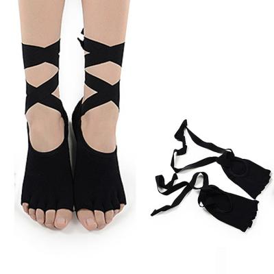 China Wholesale QUICK DRY quick dry yoga toe thumps open anti-slip yoga grip thumps with band for sale for sale