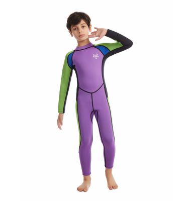 China Material is skin-friendly diving suit for kids kids neoprene wetsuit boy girl long sleeves keep warm swimwear swimming for sale