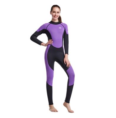 China Material is women's wetsuit 3mm neoprene fabric swimming wetsuit scuba diving spearfishing surfing suit skin-friendly for sale