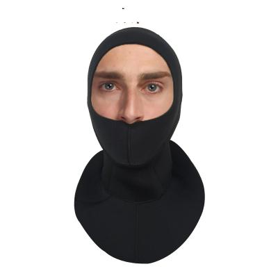 China Hood With Shoulder Snorkeling Equipment Winter Antibacterial Swim Cap Hat Snorkeling Neoprene Warm Wetsuit Spearfishing for sale