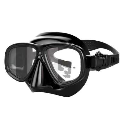 China Water Sport Waterproof Game Goggles Silicone Clear Black Snorkel Teenage Swimming Mask for sale