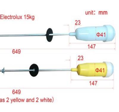 China Plastic washing machine dampener boom suspension DY-5649-EL lavadora suspension dampeners for sale