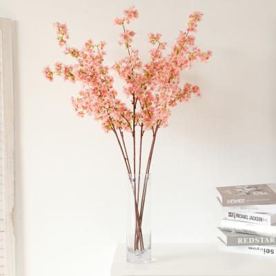 China Natural Hot Wholesale Flower Factory Sale Grain Touch Table Japanese Sakura Cherry Blossoms Artificial Centerpiece for sale