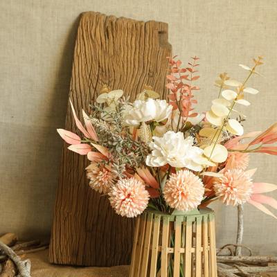 China High Quality Artificial Grain Flowers Indoor Outdoor Decoration Wedding Hold Dandelion Bouquet for sale