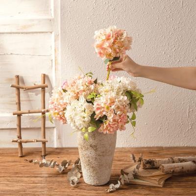 China Wholesale Artificial 14 Colors Grain 14 Colors Ins Style Home Decor Bridal Hotel Hydrangea Flower Home Wedding Artificial High Quality for sale