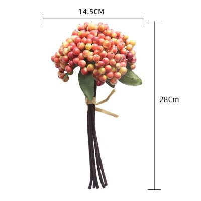 China Decoration Bean Branch Berry Bouquet Artificial Flower Maker Home Decoration Indoor Outdoor Wedding for sale