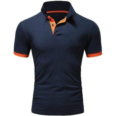 China 2020 Mens Plain Fawn Sleeve Lapel Short T-Shirt And Polo Elastic QUICK DRY for sale